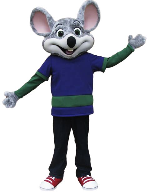 Chuck e cheese mascot costume pleased lightweight mouse mascot costume